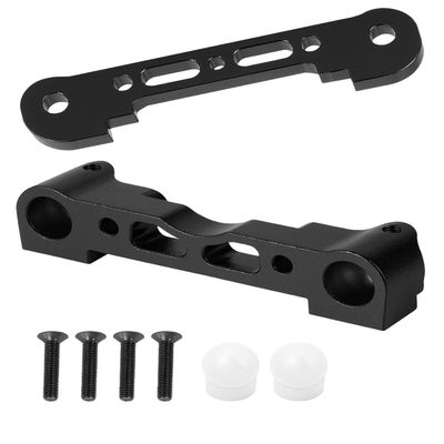 Aluminum Front Lower Arm Suspension Mount Upgrades Part for 1/8 Typhon Kraton Notorious 6S,Felony Infraction V2 Limitless Mojave Tailon 6S BLX,ARRCat RC Hops Up Upgrades,Black