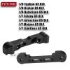 Aluminum Front Lower Arm Suspension Mount Upgrades Part for 1/8 Typhon Kraton Notorious 6S,Felony Infraction V2 Limitless Mojave Tailon 6S BLX,ARRCat RC Hops Up Upgrades,Black view 2