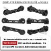 Aluminum Front Lower Arm Suspension Mount Upgrades Part for 1/8 Typhon Kraton Notorious 6S,Felony Infraction V2 Limitless Mojave Tailon 6S BLX,ARRCat RC Hops Up Upgrades,Black view 3