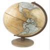 Hartford 12" Diameter Globe, USA Cartography with with Mountain Relief, Taperedd Natural Colored Base and Special Antique Designer Globe Ball. The Hartford Designer Globe combines the stylings of the classic antique ocean globe with clean white land  view 1