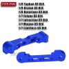 Aluminum Front Lower Arm Suspension Mount Upgrades Part for 1/8 Typhon Kraton Notorious 6S,Felony Infraction V2 Limitless Mojave Tailon 6S BLX,ARRCat RC Hops Up Upgrades,Navy Blue view 2