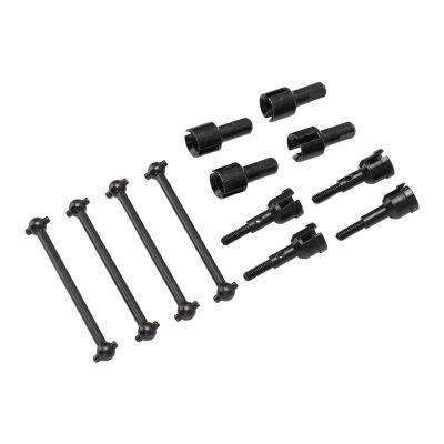 Dilwe RC Dog Bone Drive Shaft,Dogbones+Drive Shaft+Stub Wheel Axle RC Car Replacement Parts,RC Dogbone Adapter Diff Cup Joint Axle for A949 A959 A969 A979 K929 and Other 1/18 RC Car(Black)