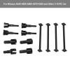 Dilwe RC Dog Bone Drive Shaft,Dogbones+Drive Shaft+Stub Wheel Axle RC Car Replacement Parts,RC Dogbone Adapter Diff Cup Joint Axle for A949 A959 A969 A979 K929 and Other 1/18 RC Car(Black) view 4