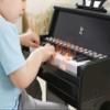 Hape Learn with Lights Black Piano with Stool view 2