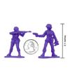 BMC Plastic Army Women - 36pc Purple Female Soldier Figures - Made in USA view 2