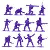 BMC Plastic Army Women - 36pc Purple Female Soldier Figures - Made in USA view 3