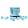 Chessex Dice Set  12mm Gemini: Pearl Turquoise-White/Blue Luminary Dice Block  Dungeons and Dragons D&D DND TTRPG Dice  Includes 36 Dice  D6 view 2