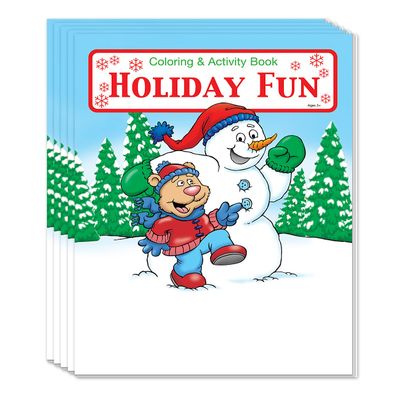 ZOCO  Holiday Fun Coloring and Activity Books (50 Bulk Pack, Without Crayons)  Kids Holiday Activities Stocking Stuffers Treat Bags Party Favors  USA Made