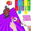 Chivao 45 Pcs, 40 Rubber Chicken Sling Toy and 5 Targets, Rubber Fingers Flying Toy Decompress Chicken Sling Stretchy for Kids Adult for Funny Party and Gifts view 2