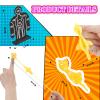 Chivao 45 Pcs, 40 Rubber Chicken Sling Toy and 5 Targets, Rubber Fingers Flying Toy Decompress Chicken Sling Stretchy for Kids Adult for Funny Party and Gifts view 3