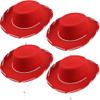 SGBETTER 4 Pack Cowboy Hats Children's Felt Cowboy Hat Woody Inspired Costume Hat Western Rodeo Style Hats for Western Theme Parties Halloween Birthday Christmas Accessory view 1