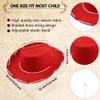 SGBETTER 4 Pack Cowboy Hats Children's Felt Cowboy Hat Woody Inspired Costume Hat Western Rodeo Style Hats for Western Theme Parties Halloween Birthday Christmas Accessory view 2