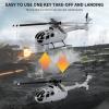 GoolRC C186 Remote Control Helicopter Remote Control Drone Single Propeller Without Ailerons 6-axis Gyro Stabilization Remote Control Airplane Altitude Hold s Adults Gray view 3