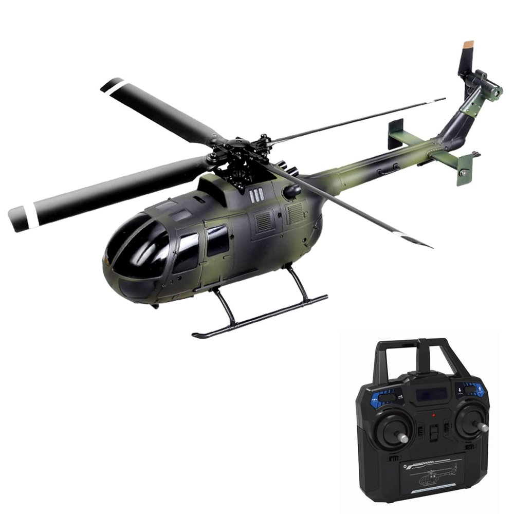 GoolRC C186 Remote Control Helicopter, 4 CH Single Propeller Without Ailerons RC Helicopters with 6-axis Gyro Stabilization, Altitude Hold, RC Airplane Drone Toys for Teen Adults