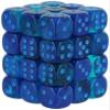 Chessex Dice Set  12mm Gemini: Blue/Light Blue Luminary Dice Block  Dungeons and Dragons D&D DND TTRPG Dice  Includes 36 Dice  D6 view 1