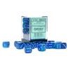 Chessex Dice Set  12mm Gemini: Blue/Light Blue Luminary Dice Block  Dungeons and Dragons D&D DND TTRPG Dice  Includes 36 Dice  D6 view 2