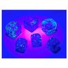 Chessex Dice Set  12mm Gemini: Blue/Light Blue Luminary Dice Block  Dungeons and Dragons D&D DND TTRPG Dice  Includes 36 Dice  D6 view 3