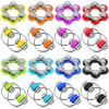 CHENGU 16 Pcs Fidget Toys Set Include 8 Six Roller Chain and 8 Key Flippy Chain Stress Reducer Anxiety Relief Bike Toys for Teens Adults ADHD, Add, Autism (Bright) view 1