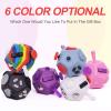 UOOEFUN Small Fidget Toys,12 Sided Cube Toys for Kids Adults with Anxiety ADHD Autism and Relief Stress (Rainbow) view 4