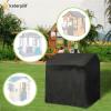 Iceberg Elf Outdoor Playhouse Covers Waterproof, Wooden Playhouse Cover, 50" L x 45" W x 55" H, Rainproof, Sun Protection dust, , 420D Heavy Duty Oxford Fabric, (Black) view 4