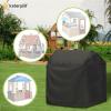 Iceberg Elf Playhouse cover, Outdoor playhouse covers waterproof, 57" L x 57" W x 63" H, Sun Protection Dust, 420D Heavy duty oxford fabric, (Black) view 4