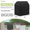 Iceberg Elf Outdoor playhouse covers waterproof, Wooden playhouse cover, 45" L x 40" W x 50" H, Rainproof, Sun Protection dust, , 420D Heavy duty oxford fabric, (Black) view 2