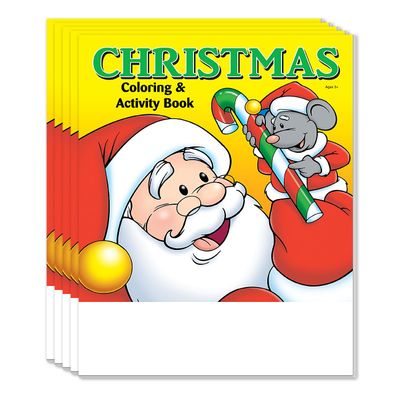 ZOCO  Christmas Coloring Books (50 Bulk Pack, Without Crayons)  Holiday Activity Books for Kids, Stocking Stuffers, Xmas Party Favors, Sunday School, Made in USA