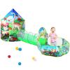 3pc Dinosaur Play Tent for Boys with Ball Pit, Crawl Tunnel, Play Tents for Toddlers, Baby Space World Playhouse Toys, Boys Indoor& Outdoor Play House, Perfect Kids Gifts view 1
