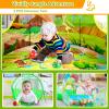 3pc Dinosaur Play Tent for Boys with Ball Pit, Crawl Tunnel, Play Tents for Toddlers, Baby Space World Playhouse Toys, Boys Indoor& Outdoor Play House, Perfect Kids Gifts view 2