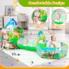 3pc Dinosaur Play Tent for Boys with Ball Pit, Crawl Tunnel, Play Tents for Toddlers, Baby Space World Playhouse Toys, Boys Indoor& Outdoor Play House, Perfect Kids Gifts view 4