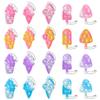 20Pcs Ice Cream Mini Pop Keychain Fidget Toy, Ice Cream Party Favors Supplies, Silicone Mini Pop Toys Birthday for Kids Anxiety Stress Reliever for Adults view 1