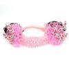 Ruilogod Double Flowers Wig Ornament Stretchy Band Headband for Kids Child Pink (id: 26f 49c c8c f77 c3d view 1