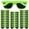 FEPITO 30 Pieces Green Party Sunglasses for Birthday Party Supplies Treat Bag Fillers for Beach Pool Party Toys view 1
