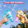 JOYIN 2 Bubble Guns, Whale Bubble Maker LED Automatic with 4 Refill Solutions for Kids, Toddlers, Summer Outdoor Toy, Party Favor view 2