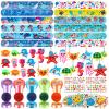 Moncinday 88Pcs Under the Sea Party Favors for Kids, Ocean Sea Animals Themed Party Supplies for Boys Girls, Cute Sea Animal Party Favors for Birthday Party Supplies School Rewards Prize for Kids view 1
