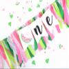 LINLULU Watermelon Highchair Banner, 1st Birthday Decorations for Girl, Fruits Theme, Red, Handmade, Reusable, Photo Prop, 80*8.75 inches view 2