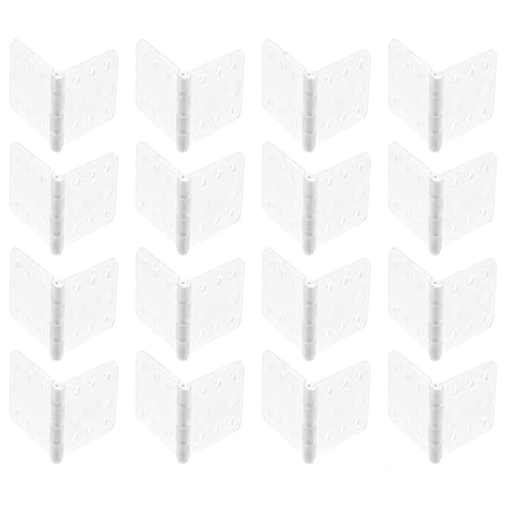 skrnrhrery Nylon Hinges, 3 Sizes - Suitable for RC & Model Airplane Parts - Square Loose-Leaf 16-Pack (Medium 0.631.14 inches)