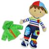 June Garden 15.5" Dressy Friends Terry - Educational Stuffed Plush Doll for Kids and Toddlers 2 Years and Up - Montessori Buckle Soft Toy view 3