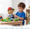 June Garden 15.5" Dressy Friends Terry - Educational Stuffed Plush Doll for Kids and Toddlers 2 Years and Up - Montessori Buckle Soft Toy view 4