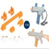 FXT WORKS Accessories Compatible with SRB400, SRB400-SUB Water Bead Blaster Gun, Accessories Only (Tactical Mount + Sight Set, Orange) view 2