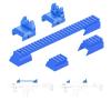 FXT WORKS Accessories Compatible with SRB400, SRB400-SUB Water Bead Blaster Gun, Accessories Only (Blue) view 1
