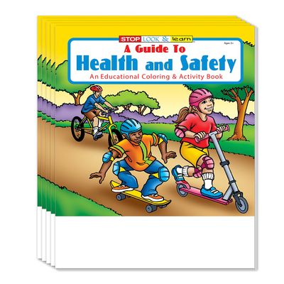 ZOCO  Health and Safety Coloring & Activity Books for Kids (50 Bulk Pack, Without Crayons)  Educational Wellness Activities for Ages 3+