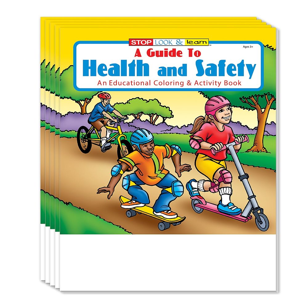 ZOCO  Health and Safety Coloring & Activity Books for Kids (50 Bulk Pack, Without Crayons)  Educational Wellness Activities for Ages 3+