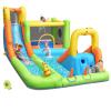 OLAKIDS Inflatable Water Slide, 7 in 1 Bounce House with 2 Slides Climbing Wall Splash Pool 2 Ring Columns Water Gun, Outdoor Water Park Inflatable Obstacle Course with Carrying Bag Blower view 1