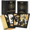 Wyspell Gold Tarot Cards with Guide Book - 78-Card Unique Tarot Deck for Beginners - Gilded Edges & Gold Foil Design - Classic Traditional Tarot Deck view 1