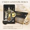 Wyspell Gold Tarot Cards with Guide Book - 78-Card Unique Tarot Deck for Beginners - Gilded Edges & Gold Foil Design - Classic Traditional Tarot Deck view 2