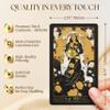 Wyspell Gold Tarot Cards with Guide Book - 78-Card Unique Tarot Deck for Beginners - Gilded Edges & Gold Foil Design - Classic Traditional Tarot Deck view 3
