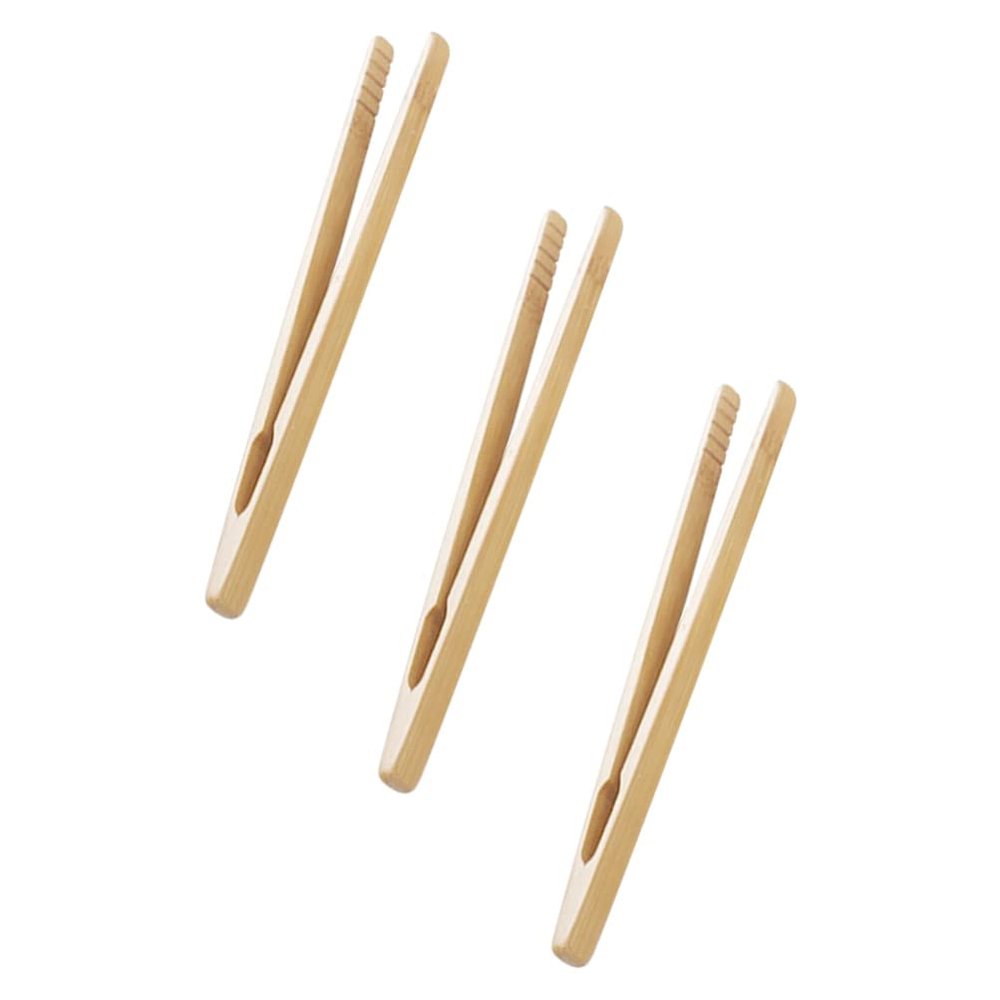NUOBESTY 3PCS Wooden Tweezer Tongs Kids Tweezers for Fine Motor Peg Board Beads Game Clips Counting Matching Game Beads for Montessori Sorting Toys