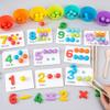 NUOBESTY 3PCS Wooden Tweezer Tongs Kids Tweezers for Fine Motor Peg Board Beads Game Clips Counting Matching Game Beads for Montessori Sorting Toys view 2