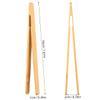 NUOBESTY 3PCS Wooden Tweezer Tongs Kids Tweezers for Fine Motor Peg Board Beads Game Clips Counting Matching Game Beads for Montessori Sorting Toys view 3